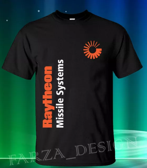 Havy catton Shirt Men Raytheon Missiles & Defense Logo  T-shirt SZ: M-2XL