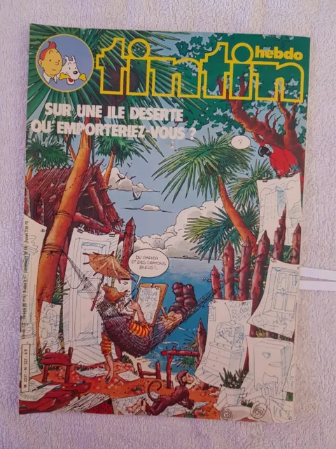 Tintin N°327 11/12/1981 P'tit Prof Film Popeye Robin Williams Bob Et Bobette