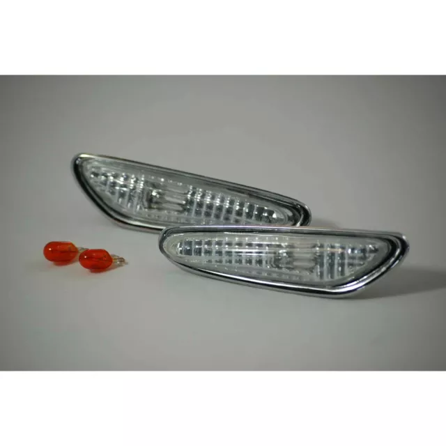 Seitenblinker Set Satz für BMW E46 E60 E61 X3 E83 in klar chrom