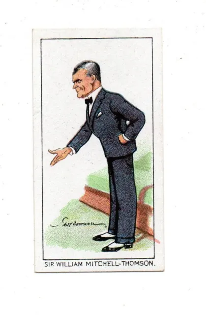 CARRERAS CIGARETTE CARD NOTABLE M.P.s 1929 No. 48 SIR WILLIAM MITCHELL-THOMSON