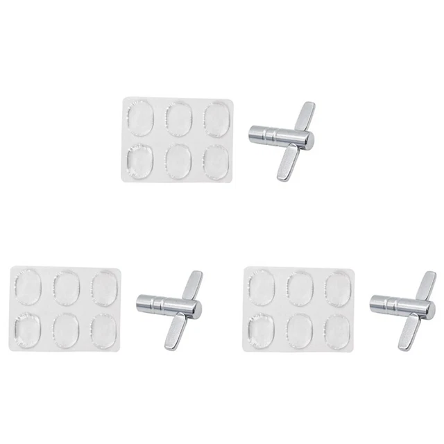 Amortisseurs Silicone Pour Batterie - 30 Pads Transparents Réutilisables - Réduction Bruit Caisse Claire/Tambour