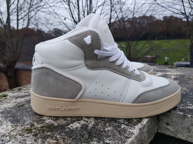 Saint laurent sl1 hotsell leather high tops