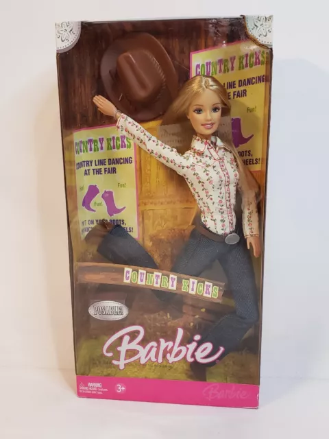 Country Kicks Barbie Doll 2006 Mattel J8047 Nrfb