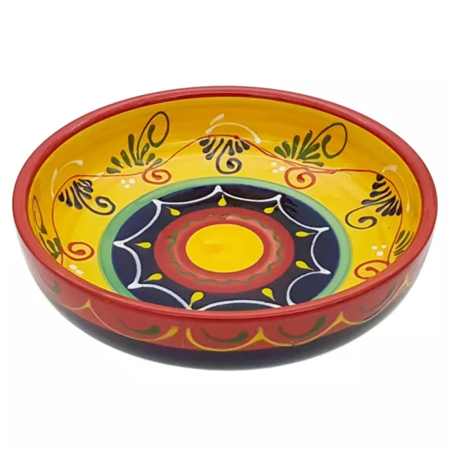 Round Dish / Serving Bowl  23 cm X 6 cm Spanish Handmade Ceramic Pottery