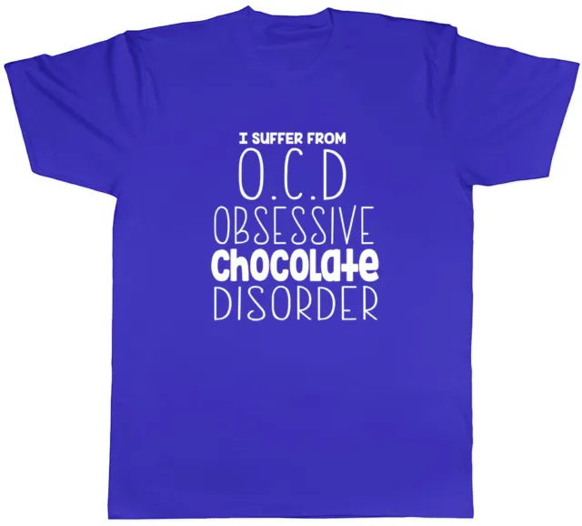T-shirt da uomo I Suffer from OCD Obsessive Chocolate Disorder divertente