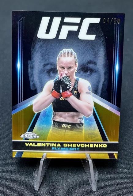 Carte Topps Finest UFC 2024 – Valentina Shevchenko Intimidators Die-cut 35/75