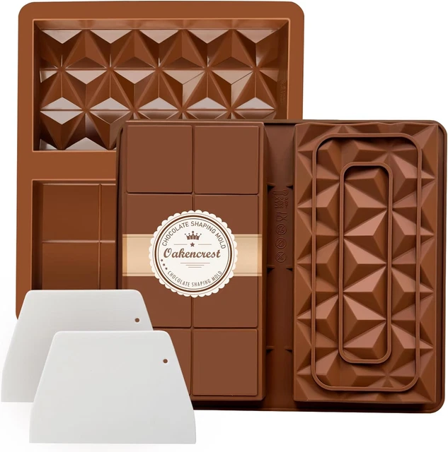 Stampo Per Cioccolato Dubai In Silicone - 2 Pezzi Extra Profondi Per Tavolette E Praline