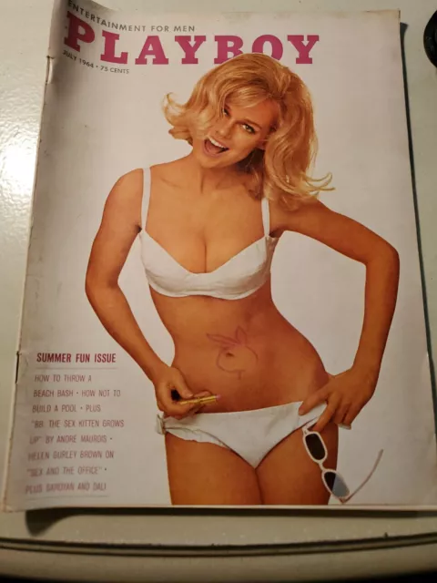 PLAYBOY Magazine July 1964 Brigitte Bardot Yvette Vickers Salvador Dali - NICE!