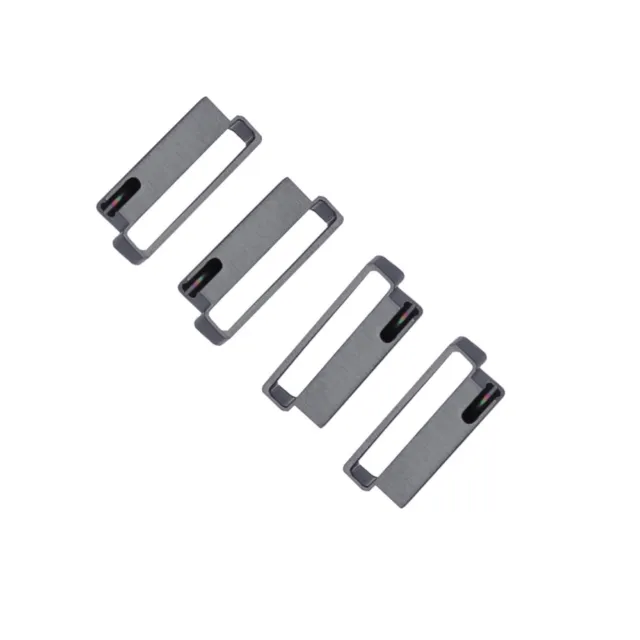 4 piezas anillo de reloj de repuesto de metal conector de acero sin tallo