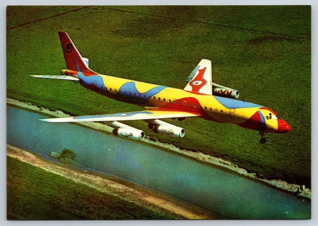 Airplane Postcard Braniff International Airlines Douglas DC-8 Movifoto #2 FY20