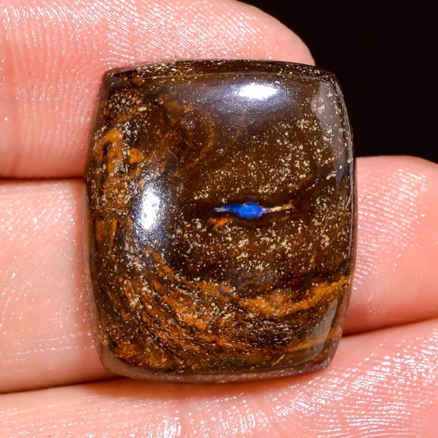 31.65Cts. 100% Natural Boulder Opal Cushion  Cabochon Untreated Loose Gemstone