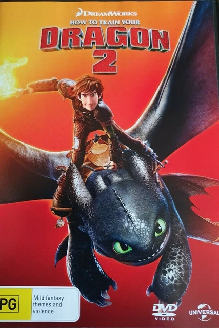 How To Train Your Dragon 2 DVD ( PAL, 2001) FREE POST,  VGC