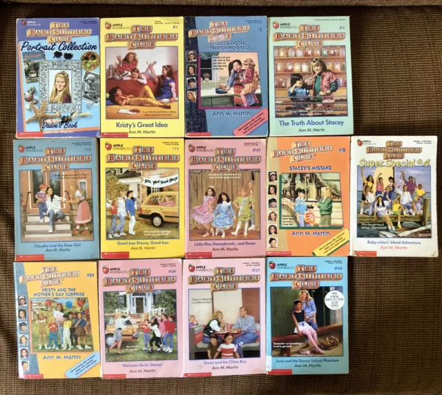 Vtg Lot 13 Babysitters Club Books Martin 80s/90s Super Edition Portrait Edition