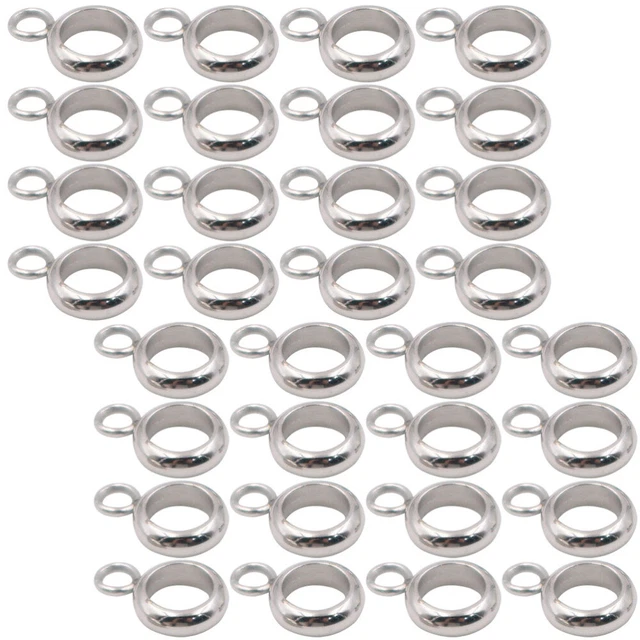 100 piezas Prácticas perchas multiusos hágalo usted mismo artesanía acero inoxidable encanto