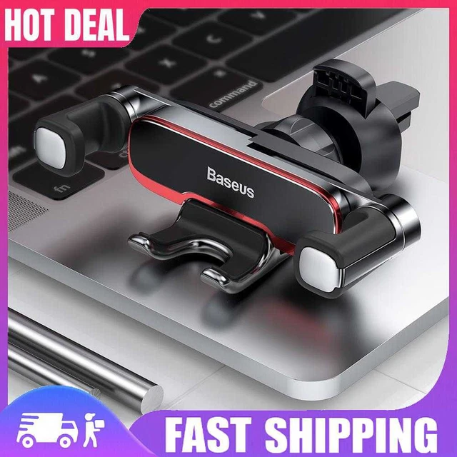 Baseus Car Phone Holder Bracket Metal Gravity Auto Air Vent Cellphone Stand