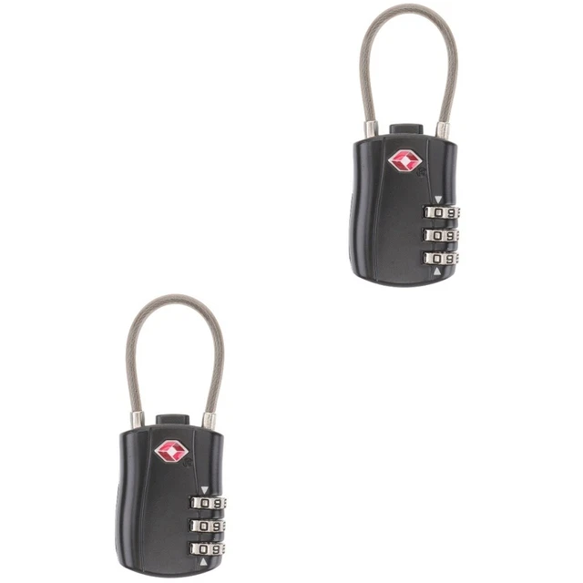 2 count password blocco doganale lucchetto per tende lucchetto bagagli dipendenti