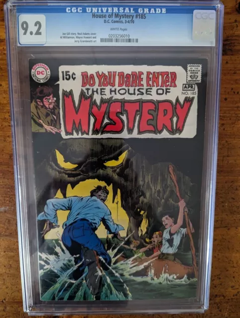 House of Mystery #185 CGC 9.2 White Pages Neal Adams 1970