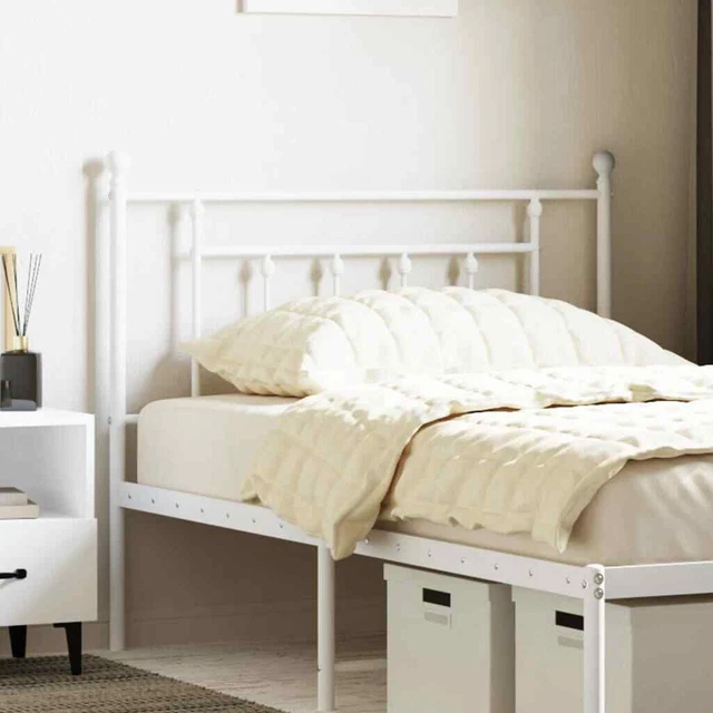 Testiera in Metallo Bianco 107 cm