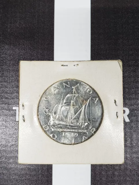 1949 Canada Silver Dollar FLOREAT TERRA NOVA