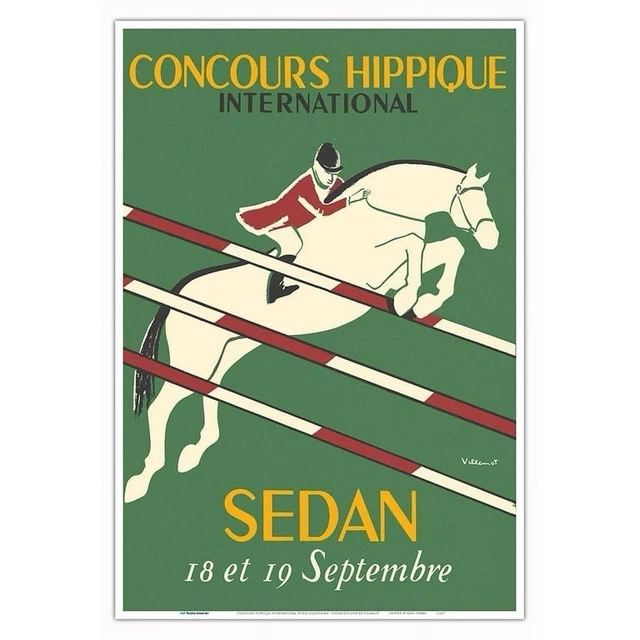 Original Vintage Poster: Concours Hippique, La Chaux-de-Fonds