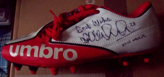 Kyle Walker/Manchester City hand signed Umbro football boots 3