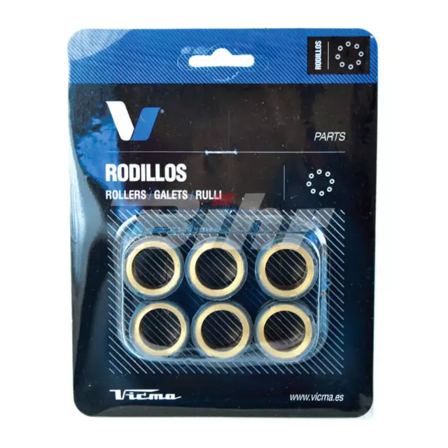4195: V PARTS Rodillos variador Carbono 24x18. 27g