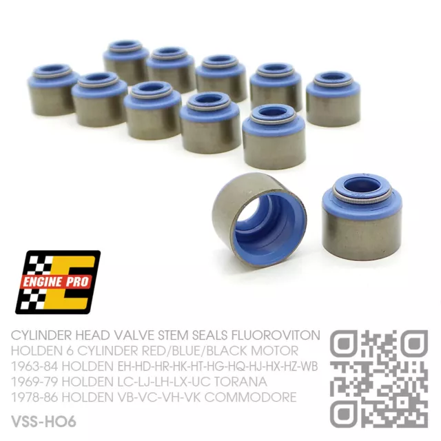 Valve Stem Seals 6 Cyl 161-173-186-202 Motor [Holden Lc-Lj-Lh-Lx-Uc Torana/Gtr] 3