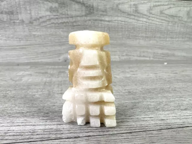 White Brown Marble / Onyx Stone Replacement Pawn Chess Piece