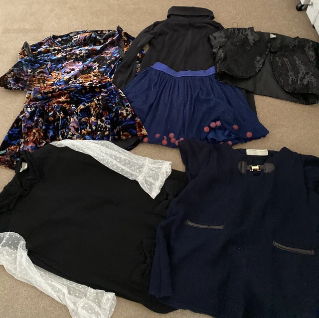 Girls Age 4-6 Yrs Clothes Bundle Lots Of Outfits Dresses RI Next Zara Skirt Tops
