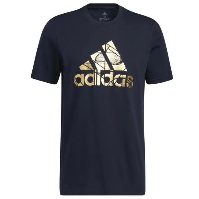 adidas T-Shirt für Herren mit Rundhalsausschnitt Baumwolle mit Motiv bis 4XL 2