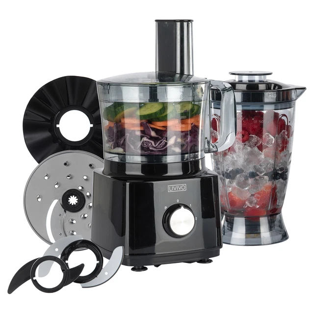 750W Food Processor Blender Chopper Juicer Dough 2L Mixer 2 Speed Pulse Shredder