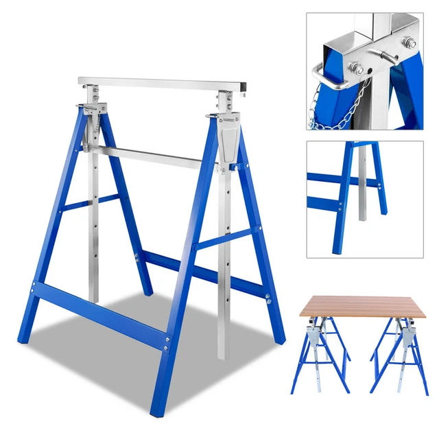 2X caballete galvanizado caballete de apoyo caballete de trabajo caballete plegable caballete plegable