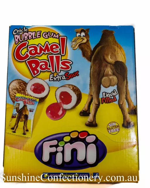 200 pieces x 5g of Camel Balls - extra sour liquid filled bubble gum Post Incl 2