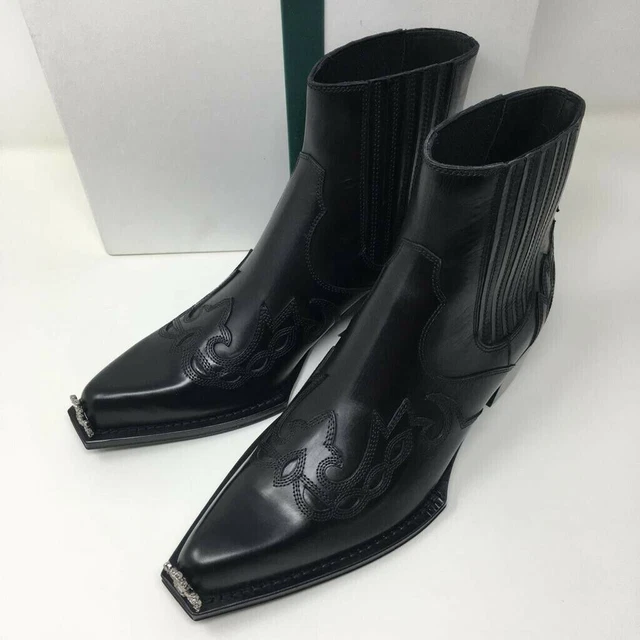 CALVIN KLEIN 205W39NYC Cal Calveta Leather Ankle Boots UK 7 EU 40 1100 649.99 PicClick UK