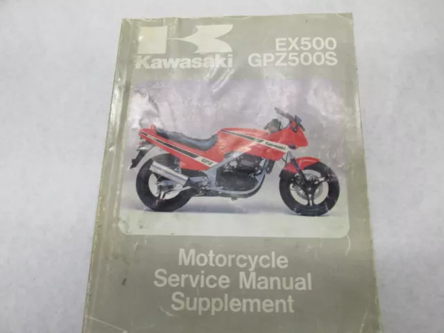 1987 Kawasaki Ex500,Gpz500S Oem Service Manual 99924-1082-51