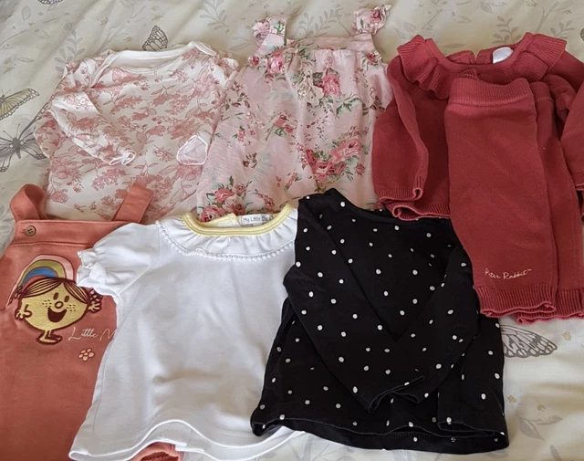 Small Bundle of Baby Girl's Clothes Age 3-6 Mths