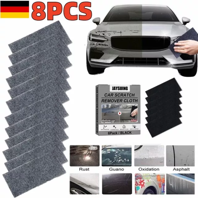 8Stk Reparatur Nano Sparkle Tuch_für Auto Car Kratzer Entfernen-Mehrzweck N/A DE 2