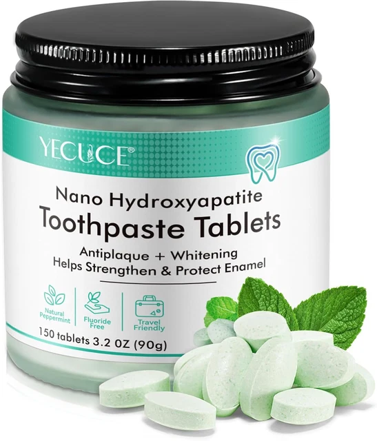 150 Toothpaste Tablets Nano Hydroxyapatite Toothpaste Chewable