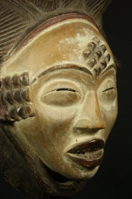 African Okuyi funeral mask - PUNU tribe - Gabon, TRIBAL ART, AFRICAN ART CRAFTS 3