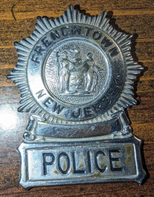 Vintage Obsolete Frenchtown, New Jersey Police Badge, Late 1950's