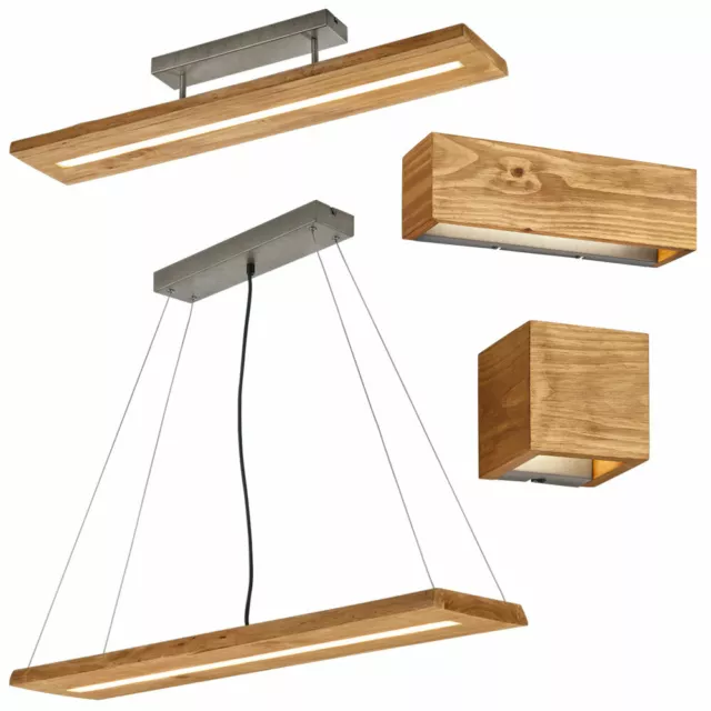 Lampe Suspendue LED Sommeil Chambre Bois Spot Couvrir Mur Intensité Variable 2