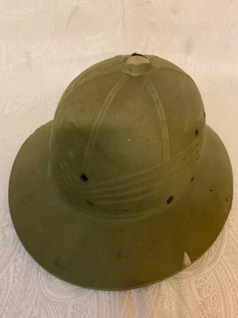 VINTAGE 1945 HAWLEY Products Co. Pith Helmet USA Military Sun Safari ...