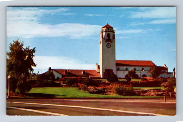 Boise ID-Idaho, Union Pacific RR Passenger Depot, Antique Vintage Postcard