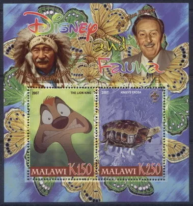 2007 disney and fauna  #12  baden powell scouts lion king tortoise reptiles