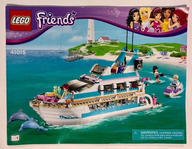 LEGO FRIENDS: Dolphin Cruiser (41015) Used Set/100% Complete/Manuals/No Box