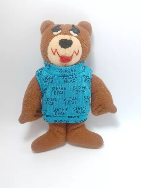Vintage Sugar Bear Cereal Mini Stuffed Plush Toy 4.5 Inch