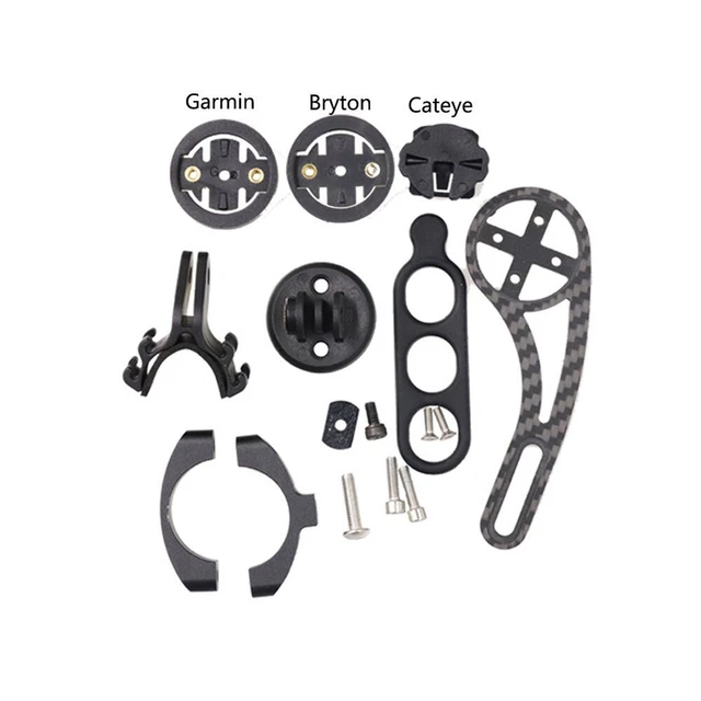 Carbon Fiber Bike Computer Mount for Garmin Bryton Cateye Durable Construction 2