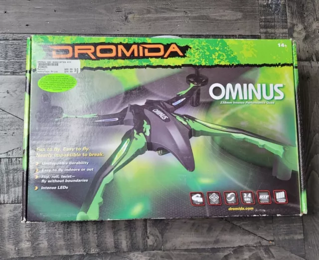 Dromida - Ominus UAV Drone Quadcopter RTF, DIDE01BB Open Box