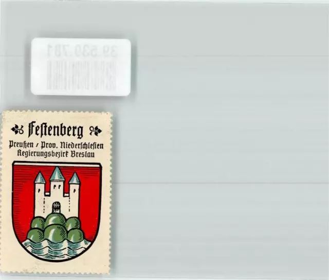 39539781 - Festenberg Wappen Festenberg Preussen Prov. Niederschlesien Oels /