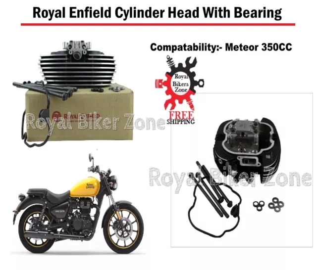 Royal Enfield "Cylinder Head" With "Bearing Assembly" For Meteor 350cc